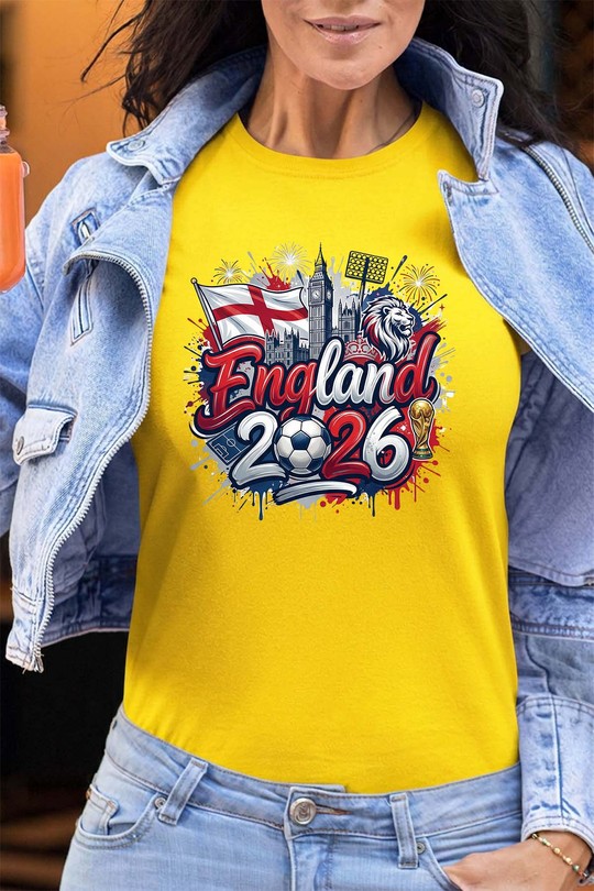 Cdm26 England - Tshirt Femme - FC-JAUNE