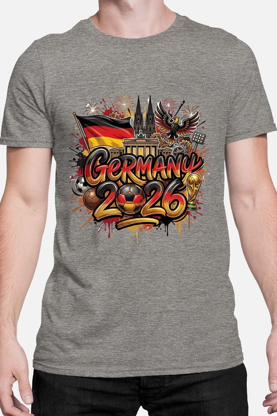 Cdm26 Germany - Tshirt Homme-GRIS