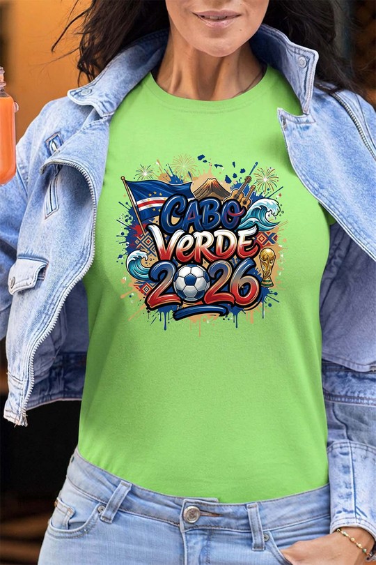 Cdm26 Cabo Verde - Tshirt Femme - FC-VERT CLAIR