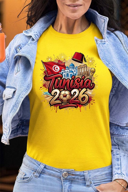 Cdm26 Tunisia - Tshirt Femme - FC-JAUNE