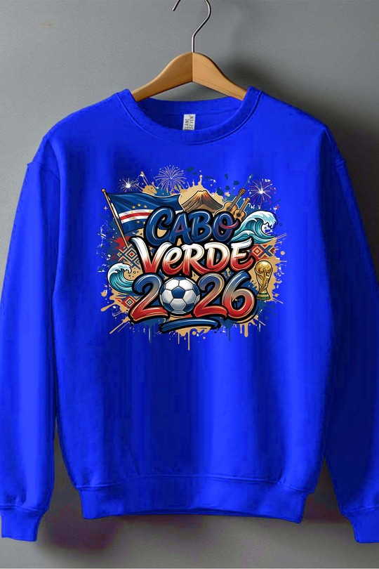 Cdm26 Cabo Verde - Sweat Col Rond Homme-BLEU ROI