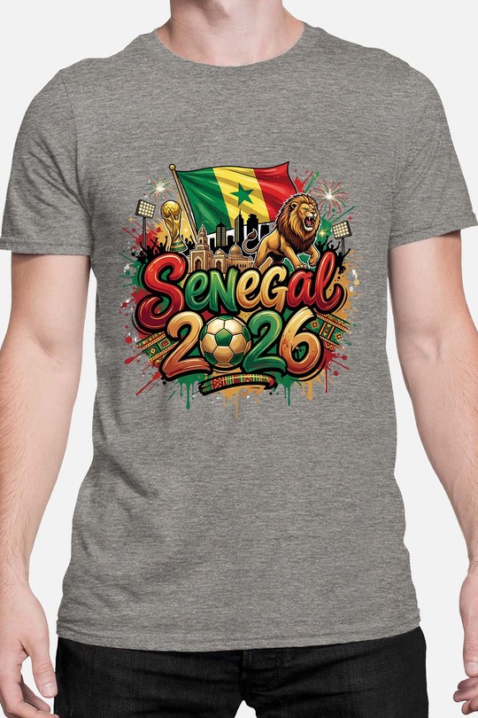 Cdm26 Senegal - Tshirt Homme-GRIS