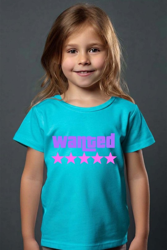 Wanted Stars Grirl - Tshirt Fille - FC-TURQUOISE
