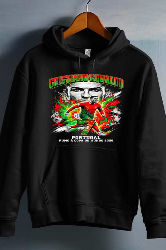 CR7 BOOTLEG1 - Sweat capuche Homme-NOIR