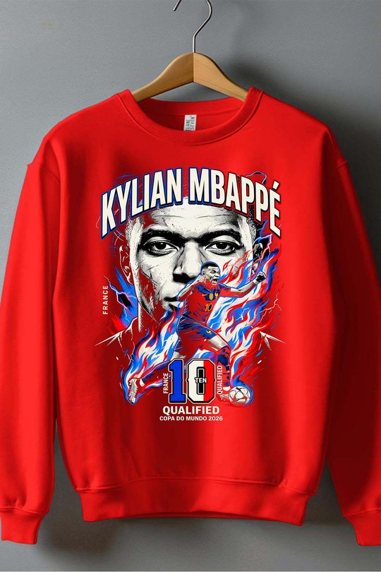 Kylian BOOTLEG2 - Sweat Col Rond Homme-ROUGE