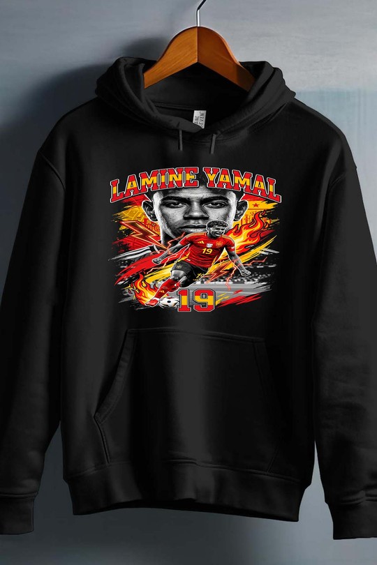 Yamal BOOTLEG1 - Sweat capuche Homme-NOIR