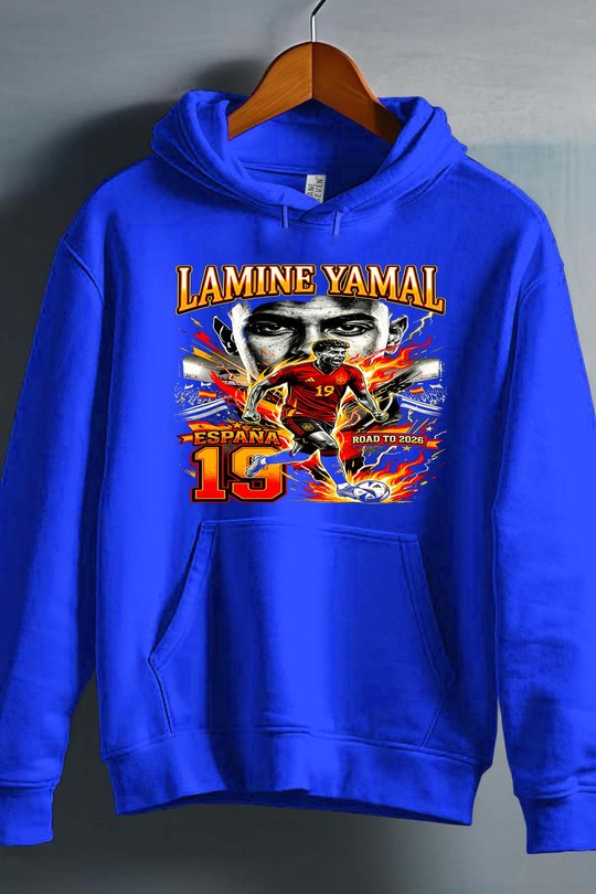 Yamal BOOTLEG2 - Sweat capuche Homme-BLEU ROI