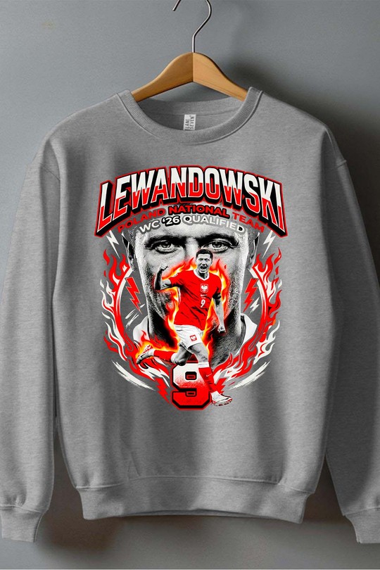 Lewandowski BOOTLEG1 - Sweat Col Rond Homme-GRIS