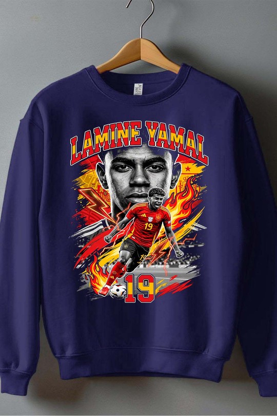 Yamal BOOTLEG1 - Sweat Col Rond Homme-MARINE
