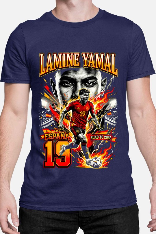 Yamal BOOTLEG2 - Tshirt Homme-MARINE