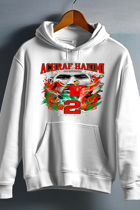 Hakimi BOOTLEG1 - Sweat capuche Homme-BLANC