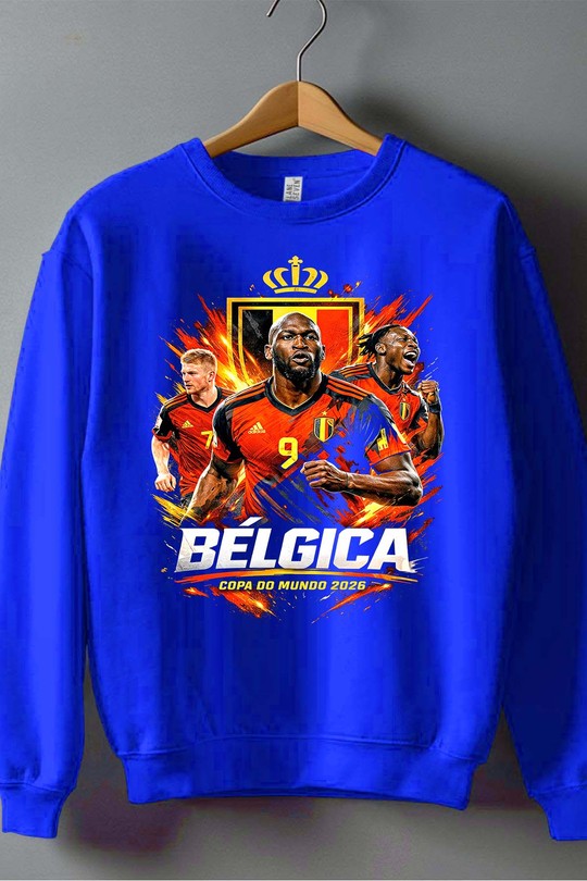 Bootleg Belgica 1 Raw - Sweat Col Rond Homme-BLEU ROI