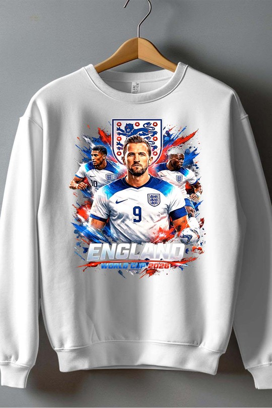 Bootleg England 1 Raw - Sweat Col Rond Homme-BLANC