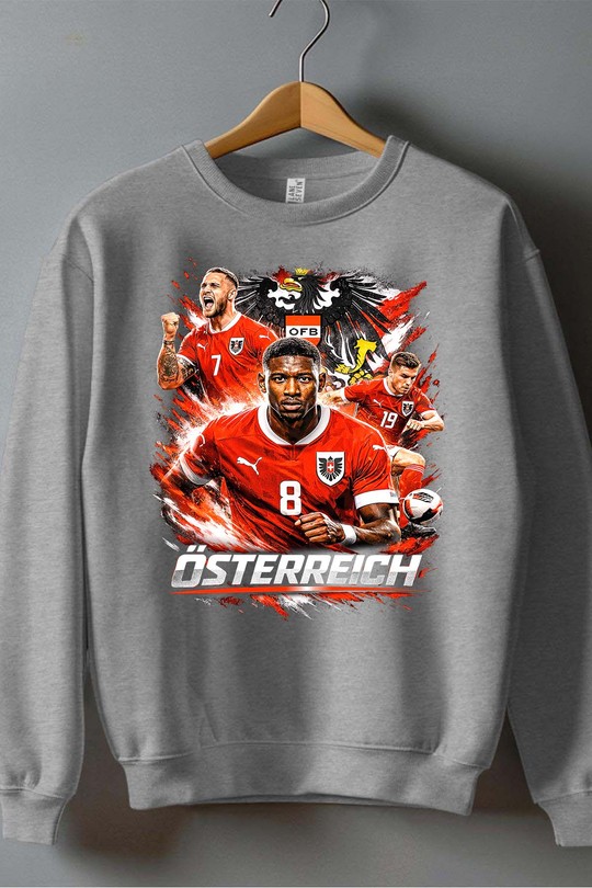 Bootleg Osterreich 1 Raw - Sweat Col Rond Homme-GRIS