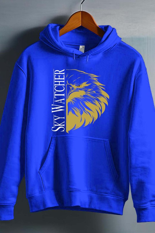 T sky watcher - Sweat capuche Homme-BLEU ROI