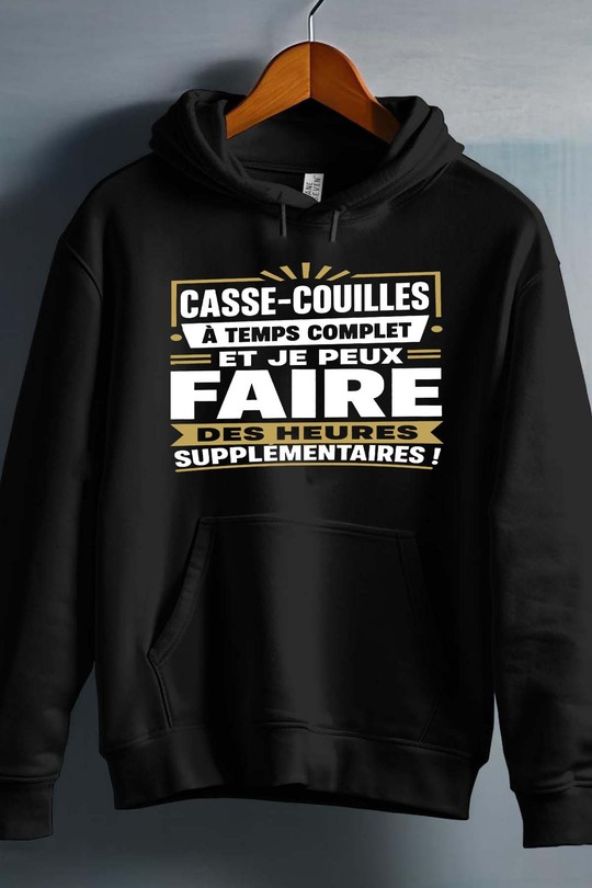 casse hrs supp - Sweat capuche Homme-NOIR