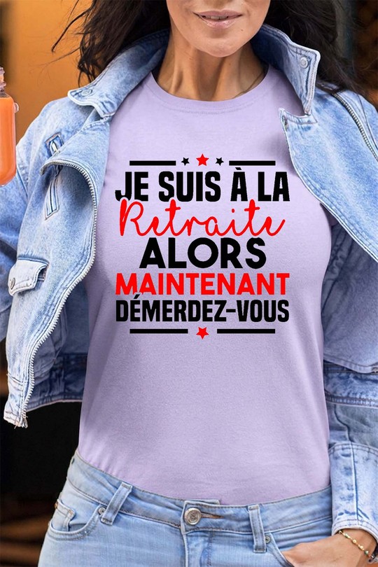 Retraite Démerdez - Tshirt Femme - FC-VIOLET