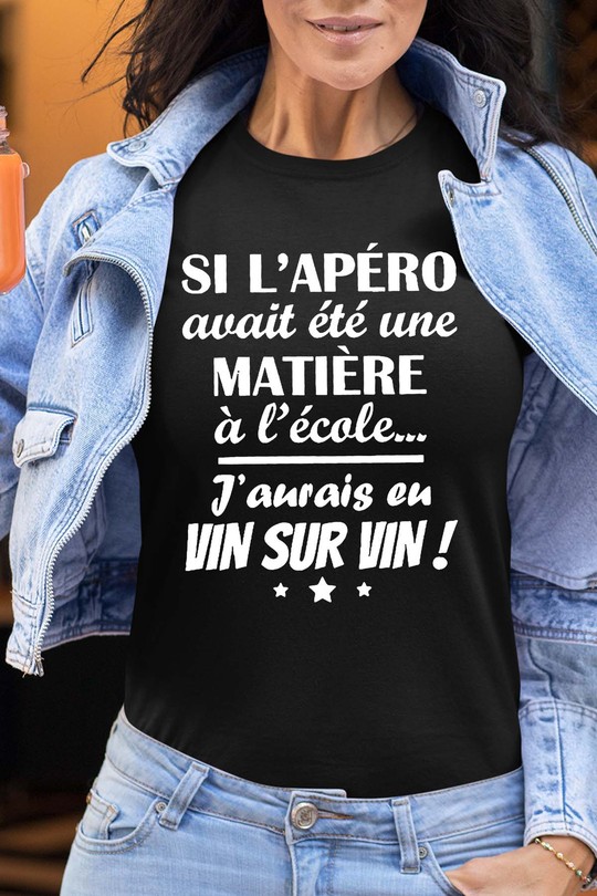 Passion Apéro - Tshirt Femme-NOIR