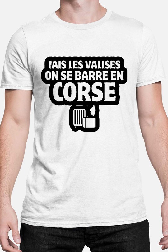Direction la Corse - Tshirt Homme-BLANC
