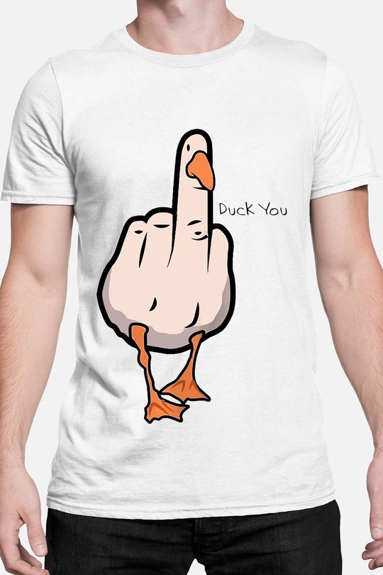 duck Canard Insolent - Tshirt Homme-BLANC