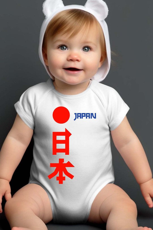 japon JP - Body bébé-BLANC