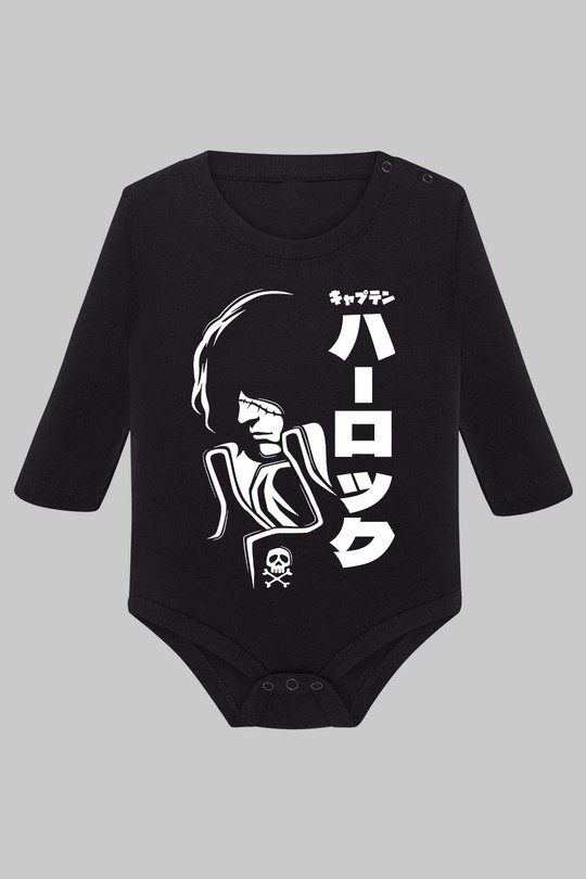 ALBATOR harlock - Body Manche longue bébé-NOIR