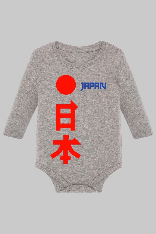 japon JP - Body Manche longue bébé-GRIS