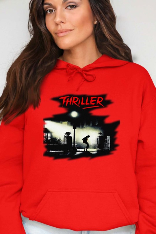 Midnight Thrille - Sweat Capuche Femme-ROUGE
