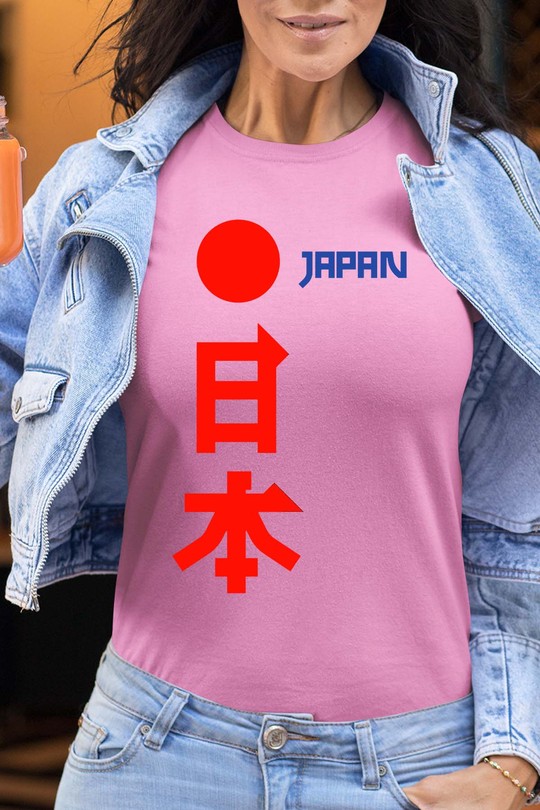 japon JP - Tshirt Femme-ROSE
