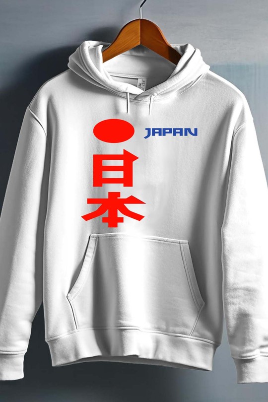 japon JP - Sweat capuche Homme-BLANC