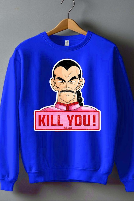 M Tao - Sweat Col Rond Homme-BLEU ROI