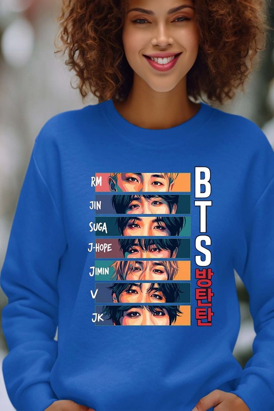 Army Legends - Sweat Col Rond Femme-BLEU ROI