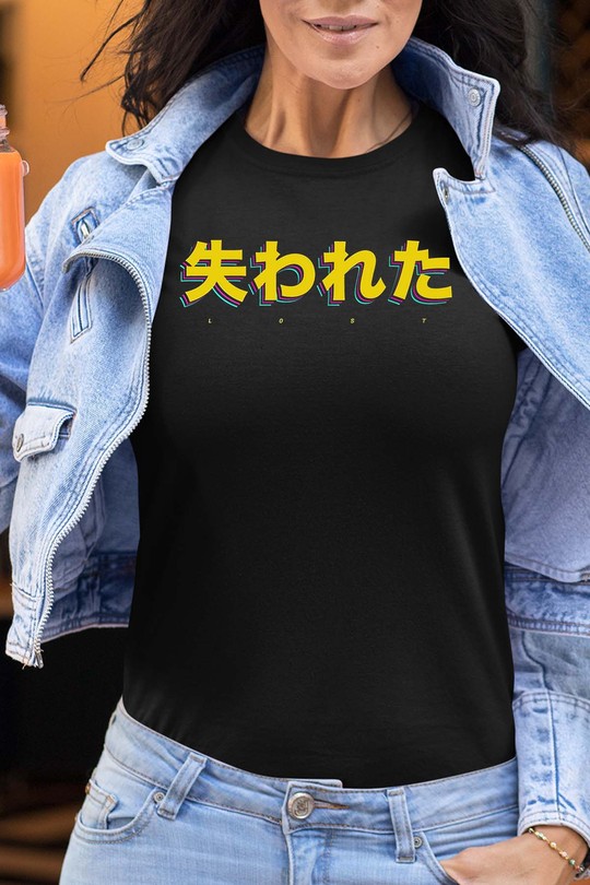 lost jp - Tshirt Femme-NOIR