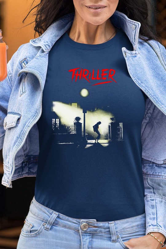 Midnight Thriller - Tshirt Femme-MARINE
