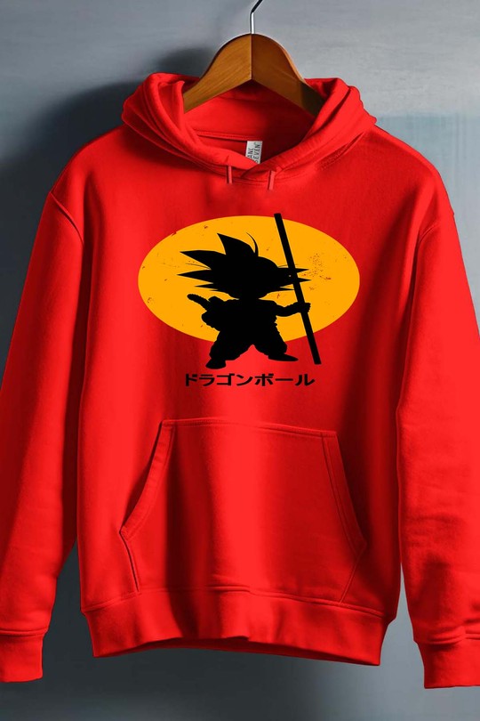 DBZ petit goku - Sweat capuche Homme-ROUGE