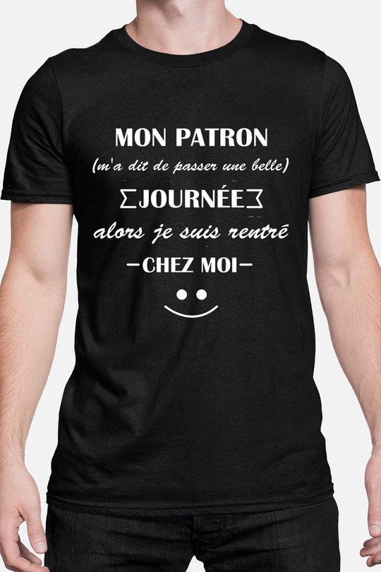 Work Escape - Tshirt Homme-NOIR