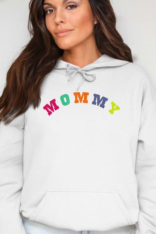 WOOL MOMMY - Sweat Capuche Femme-BLANC