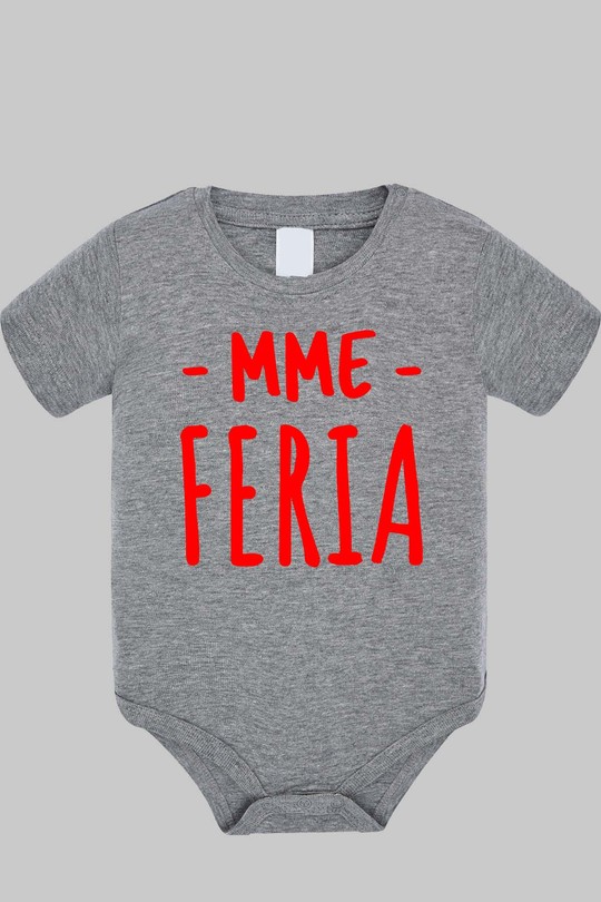 mme feria - Body bébé-GRIS