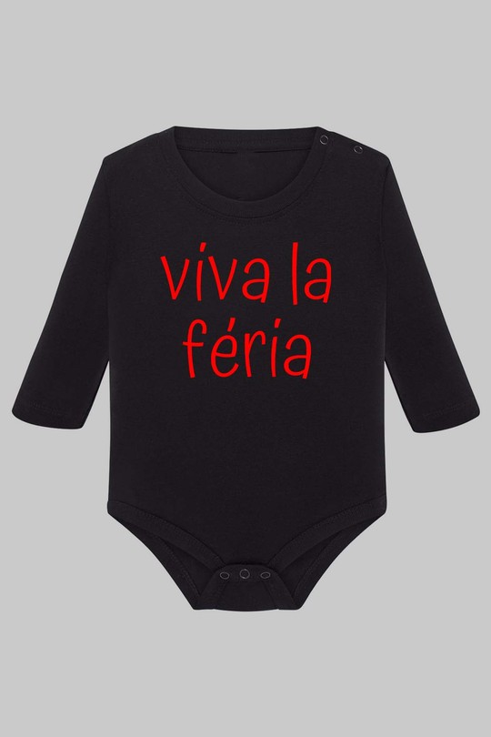 viva la feria - Body Manche longue bébé-NOIR