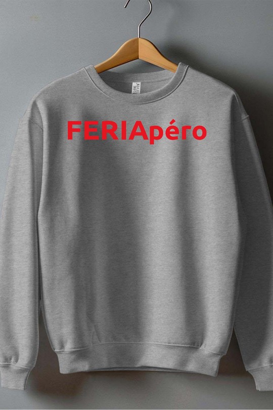feria apero - Sweat Col Rond Homme-GRIS