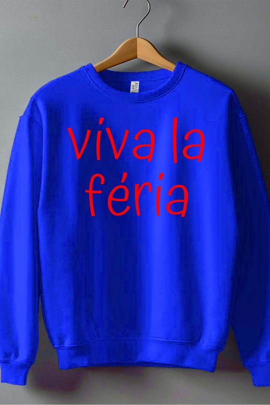 viva la feria - Sweat Col Rond Homme-BLEU ROI