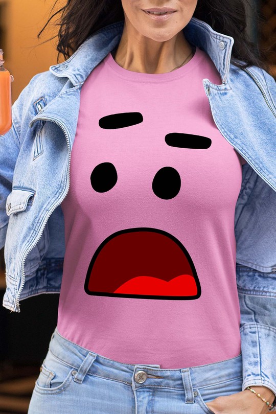 FUN FACE - Tshirt Femme-ROSE