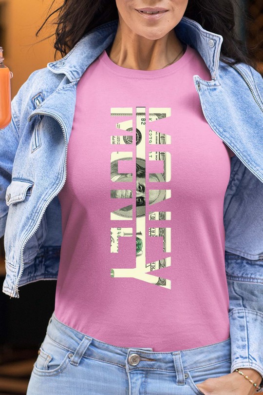 money 100 usd - Tshirt Femme-ROSE