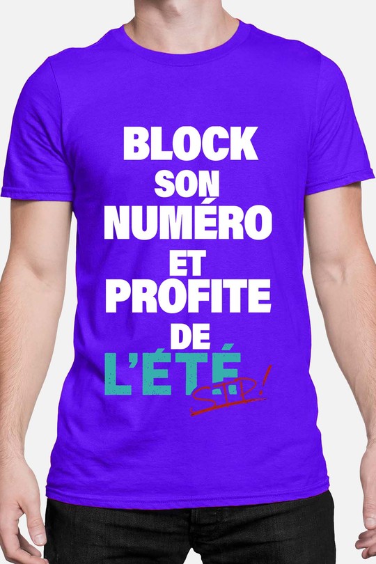 block profite été - Tshirt Homme-BLEU ROI