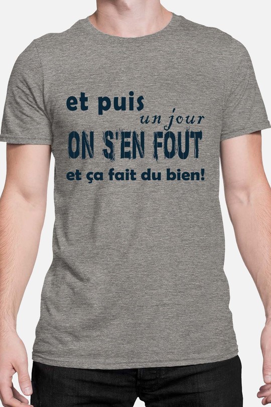 on sen fout - Tshirt Homme-GRIS