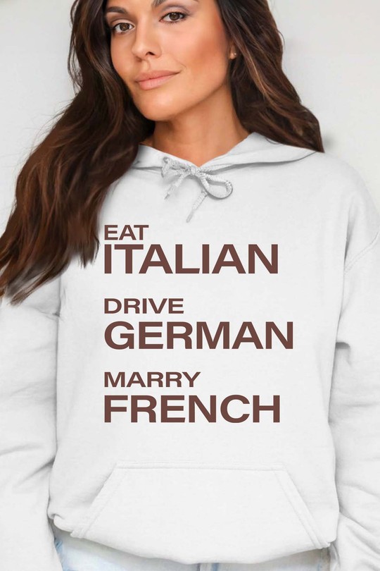 marry french - Sweat Capuche Femme-BLANC