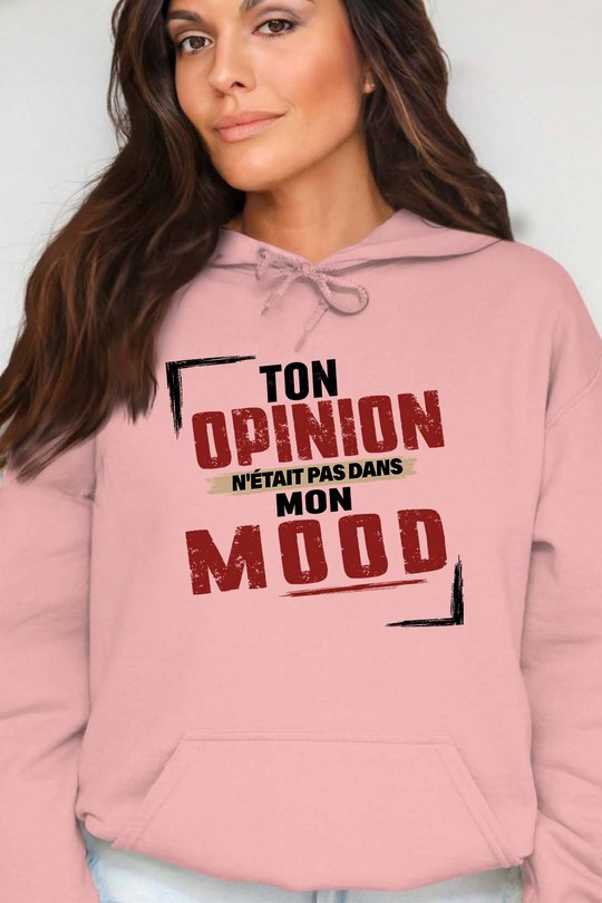 mon mood - Sweat Capuche Femme-ROSE