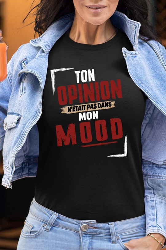 mon mood - Tshirt Femme-NOIR