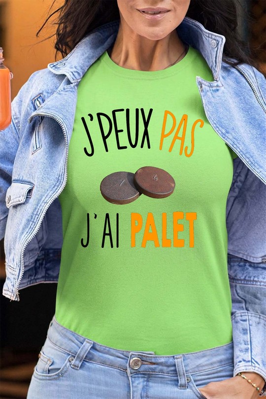 j ai palet - Tshirt Femme - FC-VERT CLAIR