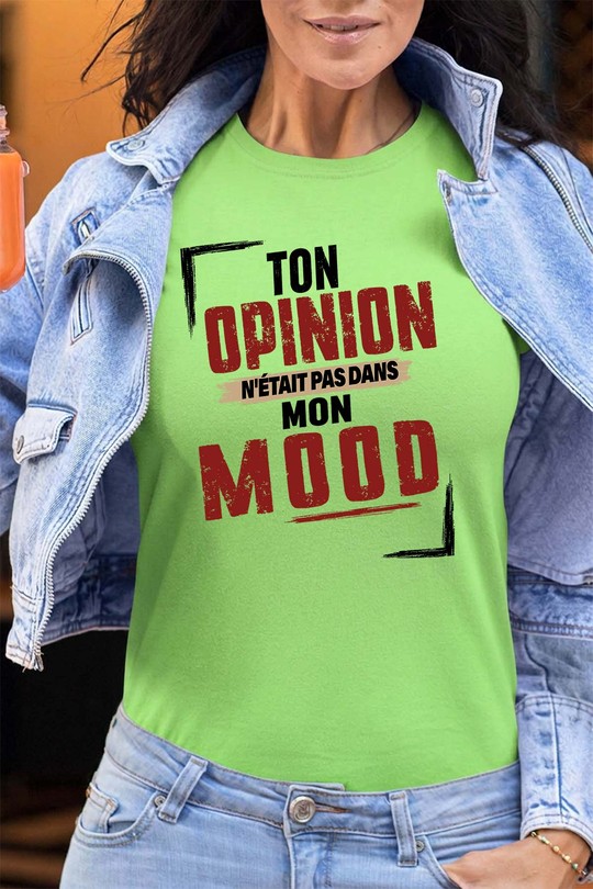mon mood - Tshirt Femme - FC-VERT CLAIR